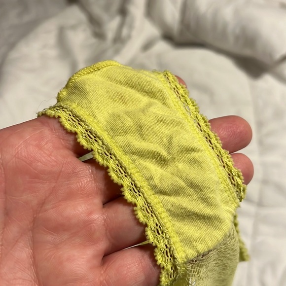 NWOT 2 Pack Xhilaration Lace Boy Cut Undies Size Small Brown & Neon Yellow - Picture 3 of 5